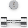 Гантель UNIX FIT PRO круглая хромированная 5 кг, 2 шт. DBRND5PCEx2